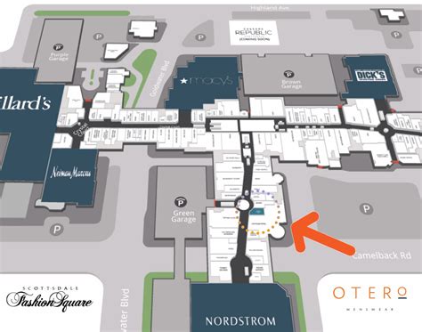 map of fashion square mall